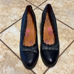 L’ATISTE | Women’s Black & Gray Short Heel Pumps Size 40